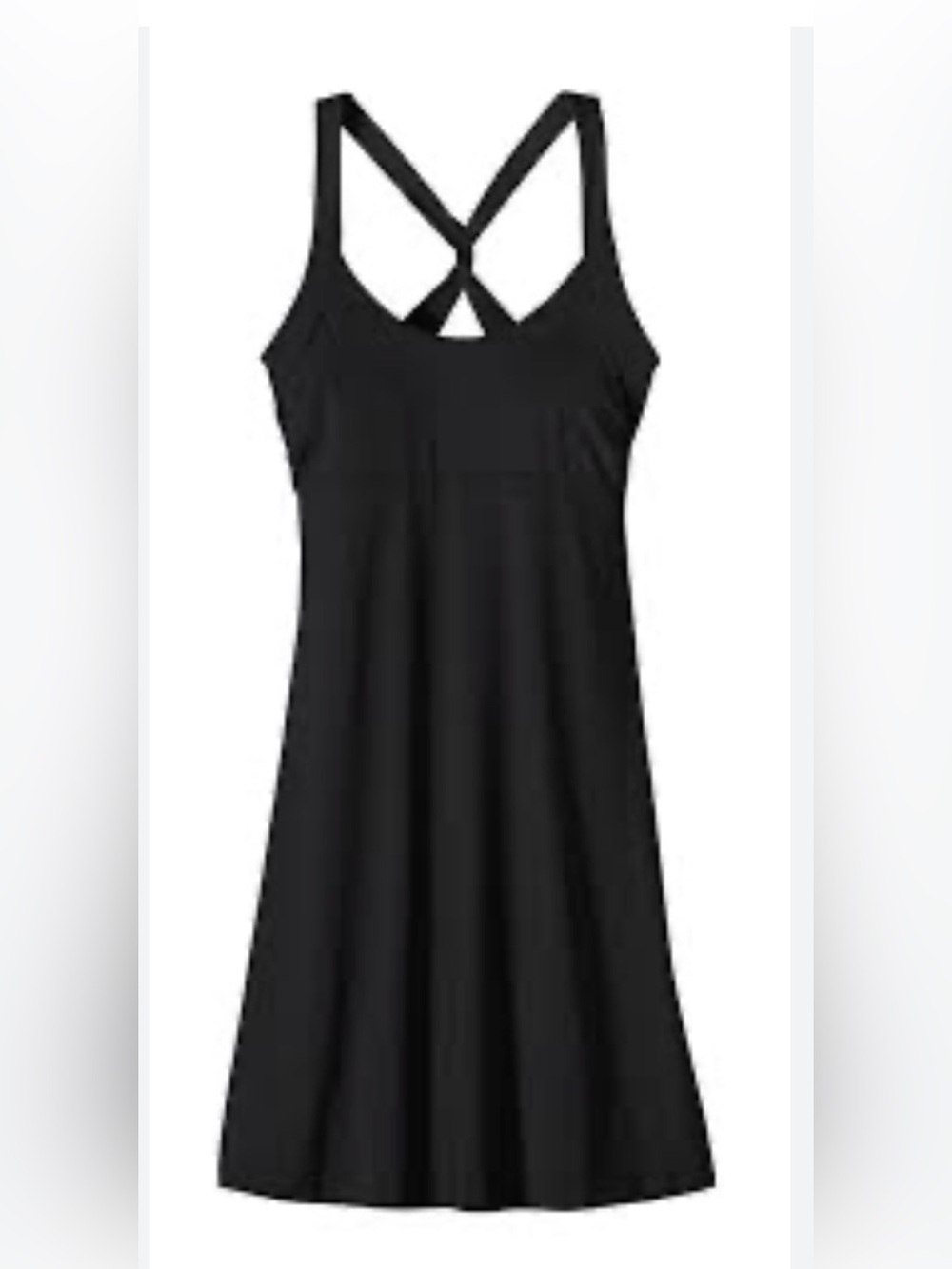 Patagonia Morning Glory Black Dress with Twisted Straps Size L